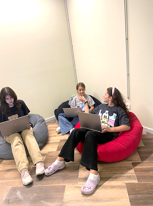 Students having fun